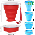 Tasse de voyage pliable en silicone Amazon Hot Sale