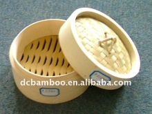 cooking utensils of natural bamboo steamer
