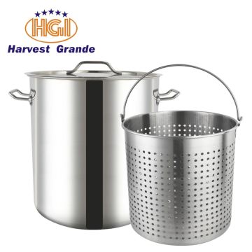 HGI Stainless steel stock pot with lid
