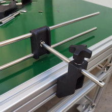 Conveyor Guide Rail Brackets and Guardrail Clamp Components for Modular Belt Conveyors