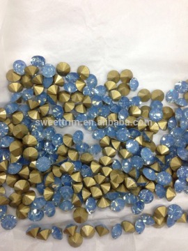 Hot sell opal colors point back stone strass chaton