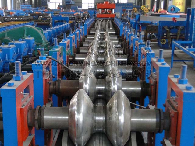 Two waves highway guardrail roll forming machine in china