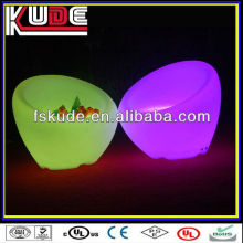 LED luminous outdoor furniture/plastic bright colored chairs