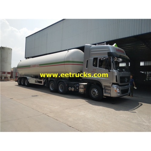 55m3 Tri-trục ASME LPG Tank Trailers