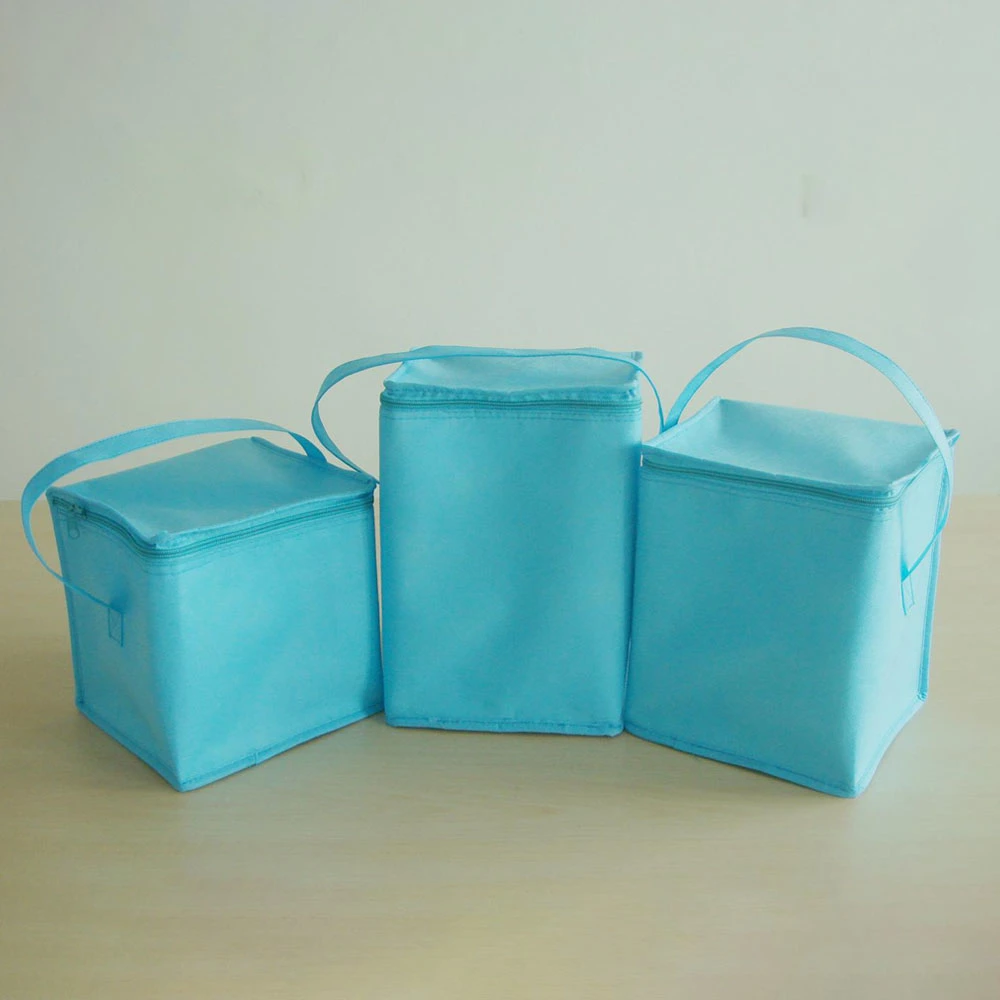 Qingdao Factory Gots Oekotex 100 Custom Logo Print Luxury Clothes Ultrasonic Cooler Bag with Short Handles