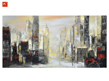Abstract Big City Vibe Wall Art