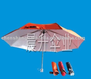 21'' anti-uv 3 foldable umbrella