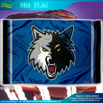 Minnesota Timberwolve basketball team flag Minnesota Timberwolves basketball balloon clapper