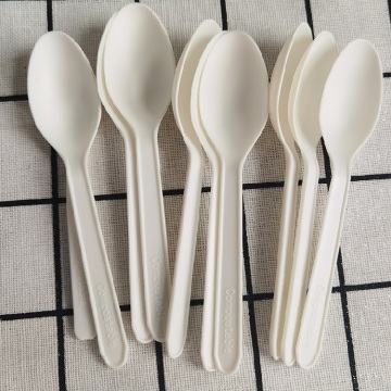 100% Compostable Spoon Biodegradable Spoon Disposable Eco Friendly Spoon Durable and Heat Resistant Alternative to Plastic Spoon