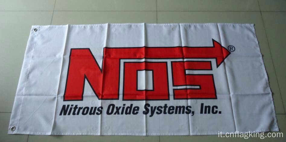 Bandiera NOS Sistema di protossido d&#39;azoto banner 90X150CM dimensioni 100% poliestere