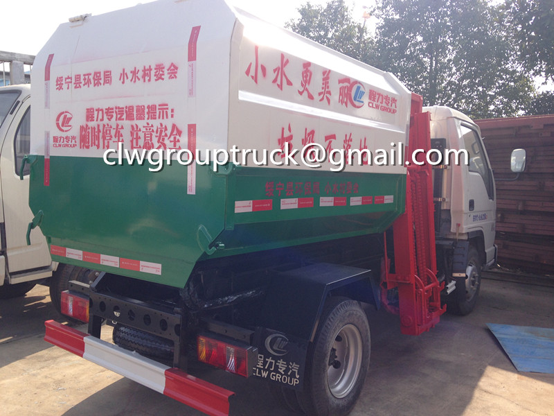 Dongfeng 153 14CBM Hydraulic Lifter شاحنة القمامة