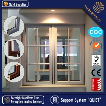 Made in China Energy Saving Double Glass Aluminium Extrusion Profile Framed Hand-Crank Window