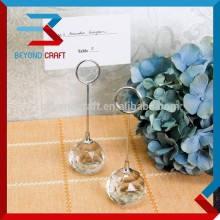 glass ball place card holder