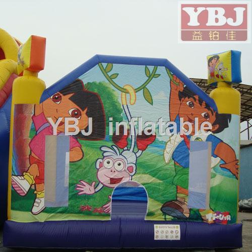 Happy Hop Inflatable Kids Bouncer--Fancy Dora jumping house