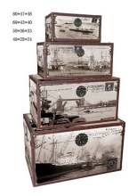 Wooden Storage Trunk