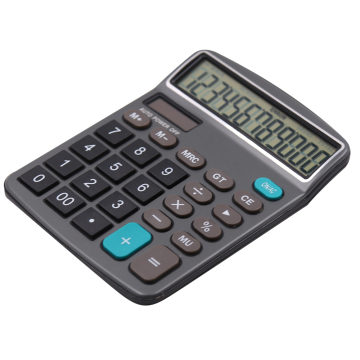 Solar power 12 digits desktop calculator with big button