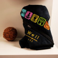 Embroidered sport outdoor towel with zipper pocket