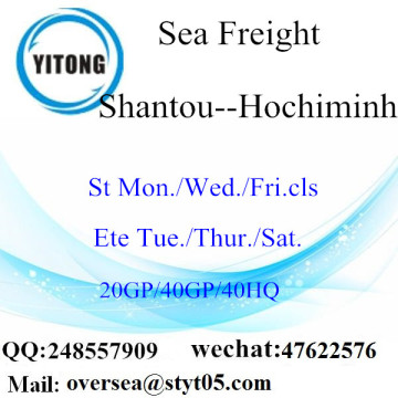 Shantou Port Seefracht Versand nach Hochiminh