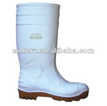 white color pvc safety boots, oil resistance PVC boots