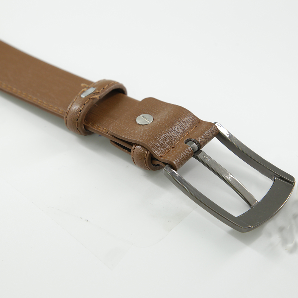 Men's Reversible Leather Belt For Jeans Brown