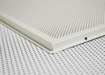 Suspended Perforated Aluminum Lay In Ceiling Tiles 600x600mm