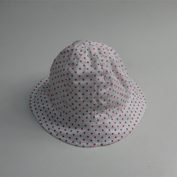 Детская хлопковая шляпка Poplin Dot Печать Гибкая шляпа