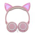 Cuffie cablate Cuffie da gioco con orecchie di gatto Regali per bambini