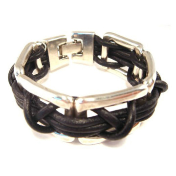 2012 Fashion jewelry plain manly leather bracelet