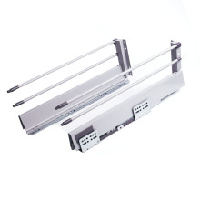 2017 Hot Sale Double Wall Metal Drawer Slide with Soft Close