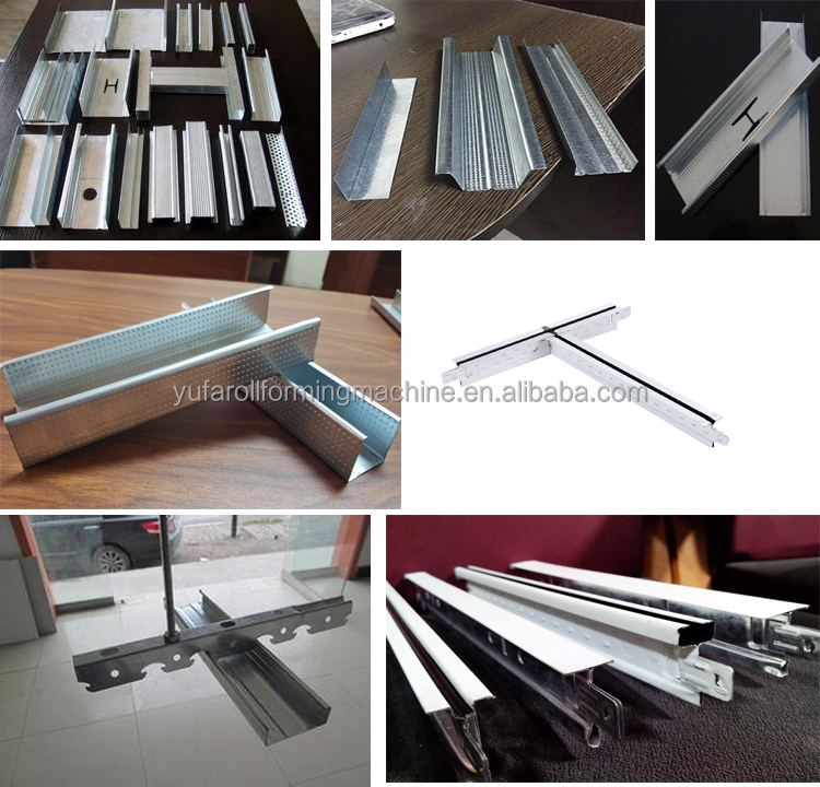 Drywall aluminum light keel roll forming machine