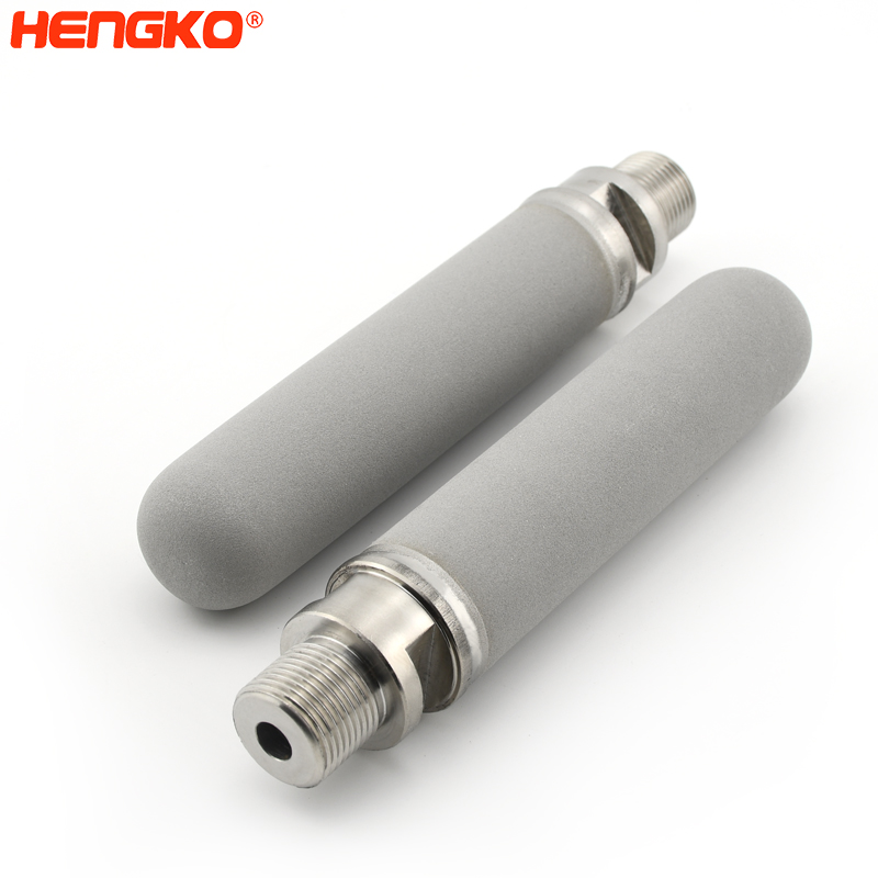 HENGKO custom  Sintered 304 316L Precision Stainless Steel Industrial Filter Porous metal highly difficult sintering cartridge