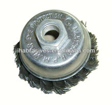 cup brushes,twisted wire,3"( DIA 75mm)