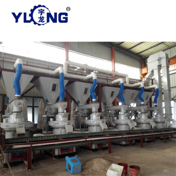 Whole biomass wood pellet plant