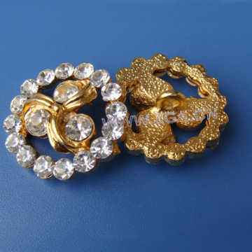 Rhineston button, Zinc Alloy button with rhineston,decoration button