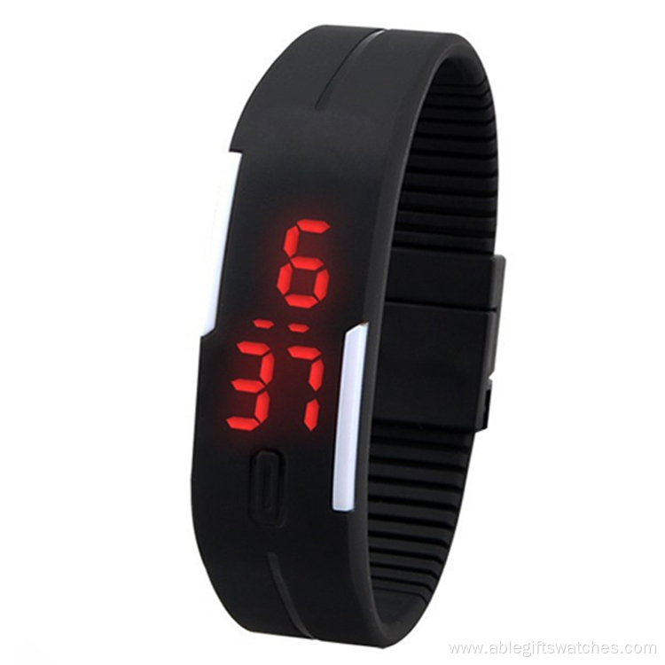 Square Touch Screen Simple Led Sports Watch