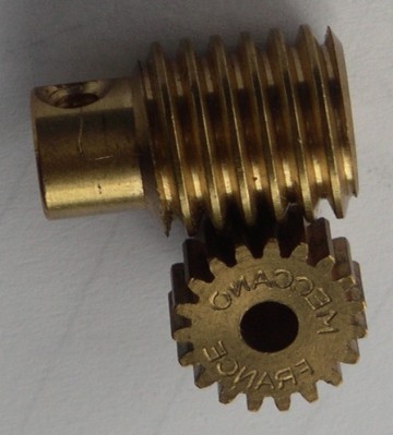 Brass Worm Gear and Pinion for Medical Equipment