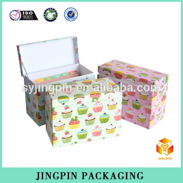 a set of three boxes with 4color printing