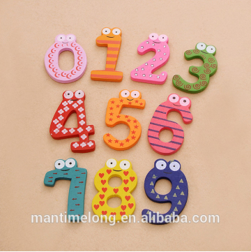 1set X mas Gift Set 10 Number Wooden Fridge Magnet Education Learn Cute Kid Baby Toy