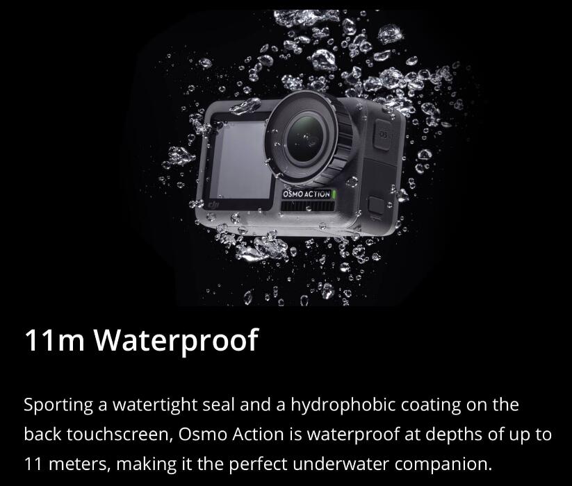 Osmo Action camera with dual screens and RockSteady stabilization