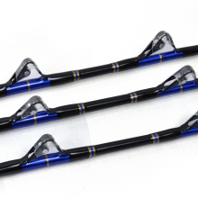 2018 FRP fishing trolling nylon butt 50-80LBS rod strong power double roller guides game trolling rod 50kgs 1.65m saltwater rod