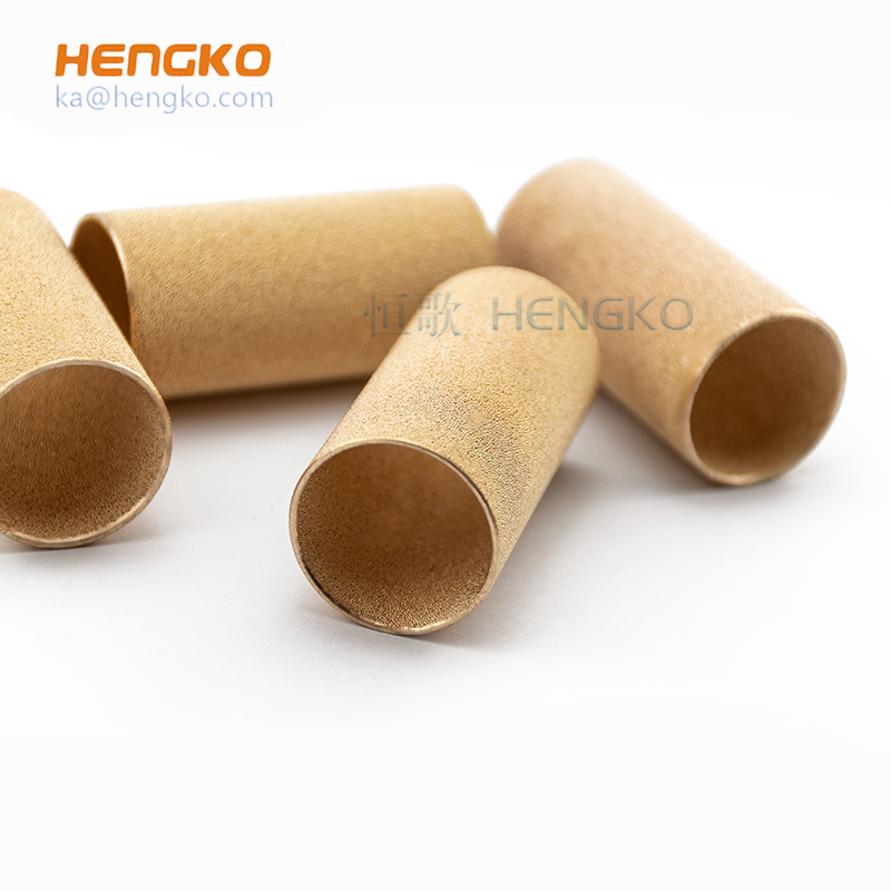 Sintered porous metal micron bronze copper oil filter tube