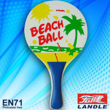 Chesses manual beach racket with game solid wood beach paddle