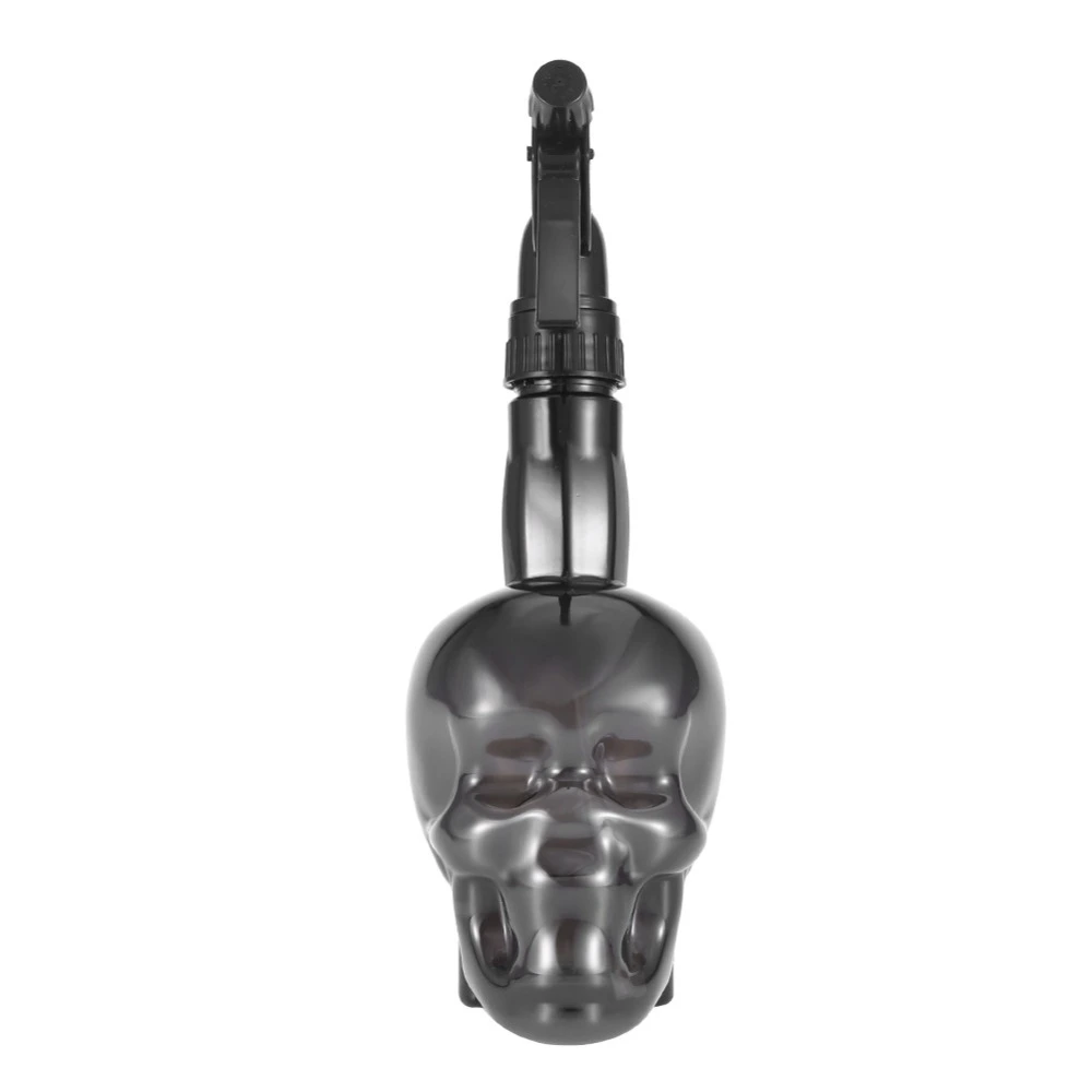 Hairdressing Spray Bottle Refillable Skull Salon Haircut Hair Salon Water Mist Sprayer 500ml Black Barber Styling Cutting Tool