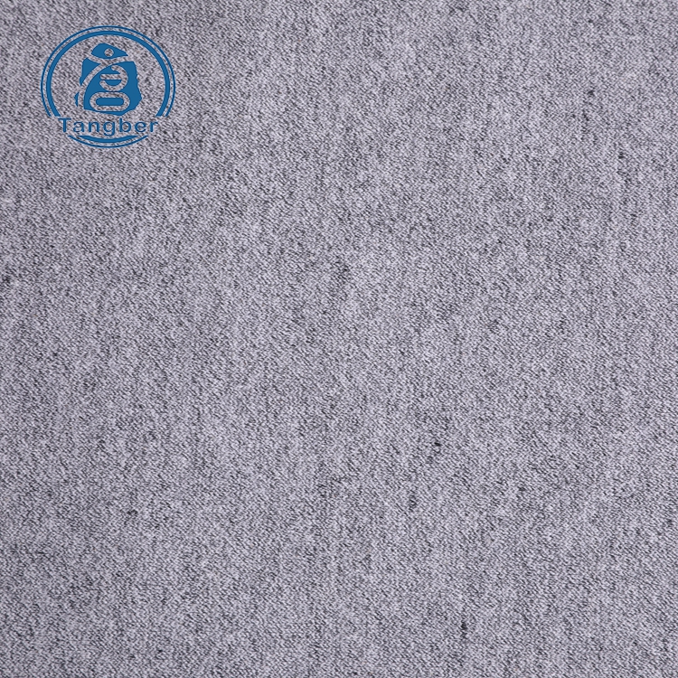 wholesale clothing knitted polyester cotton blend terry clothing fabric