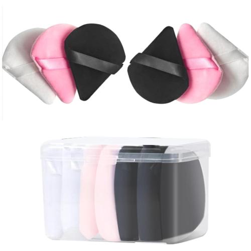 6-Piece Makeup Puff Set with Storage Box
