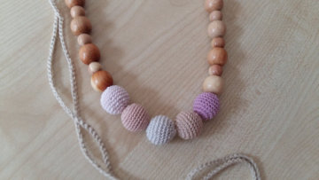 Teething Nursing  Breastfeeding Crochet Necklace