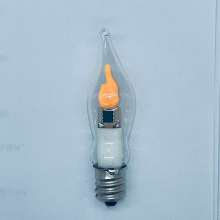 C18 Flicker Flame LED Christmas Light Bulbs E12 Candelabra 2700K