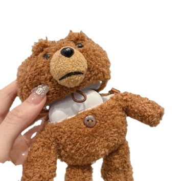 Plush Cartoon Teddy Bear AirPods Headphone Covers and Cases