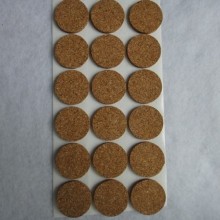 Cork dots for self adhesive