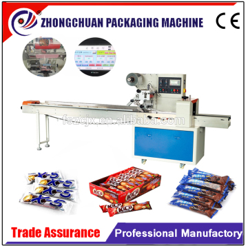 Flow Pack Bread/Chocolate/Soap/Biscuit Horizontal Flow Wrapping Machine